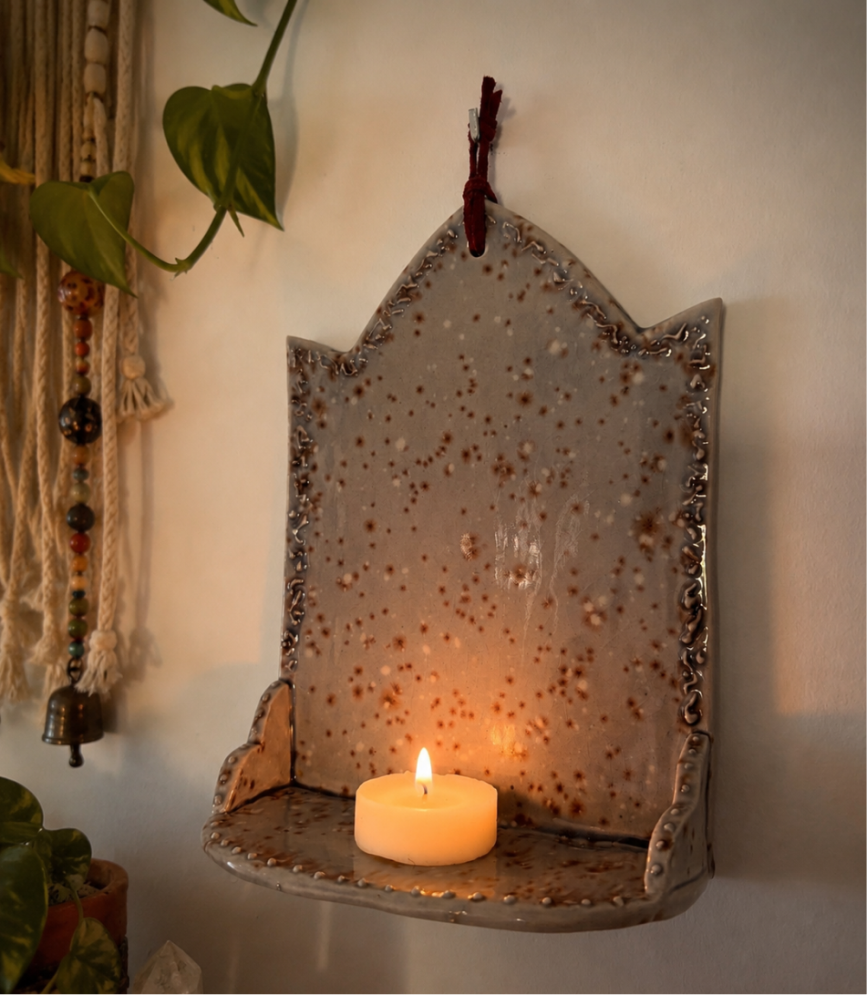 Malva Freckles Candle Holder